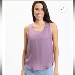 Threads for Thought Ethelinda Sateen Scoop Tank M